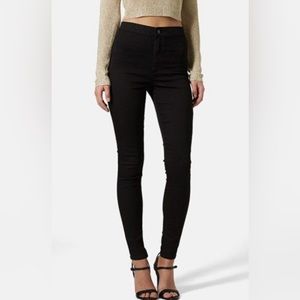 TopShop Joni Jeans, black, size 26, length 32
